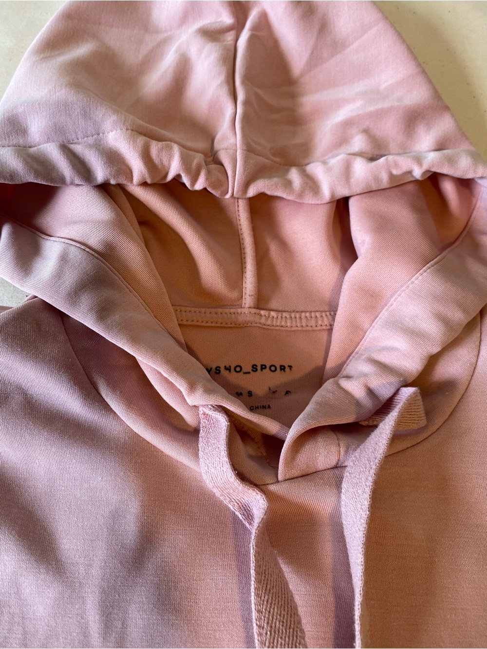VSO_SPORT Pink Hooded Button-Down Top